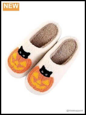Plush Fuzzy Slippers Non-Slip Indoor House Shoes Winter Warm